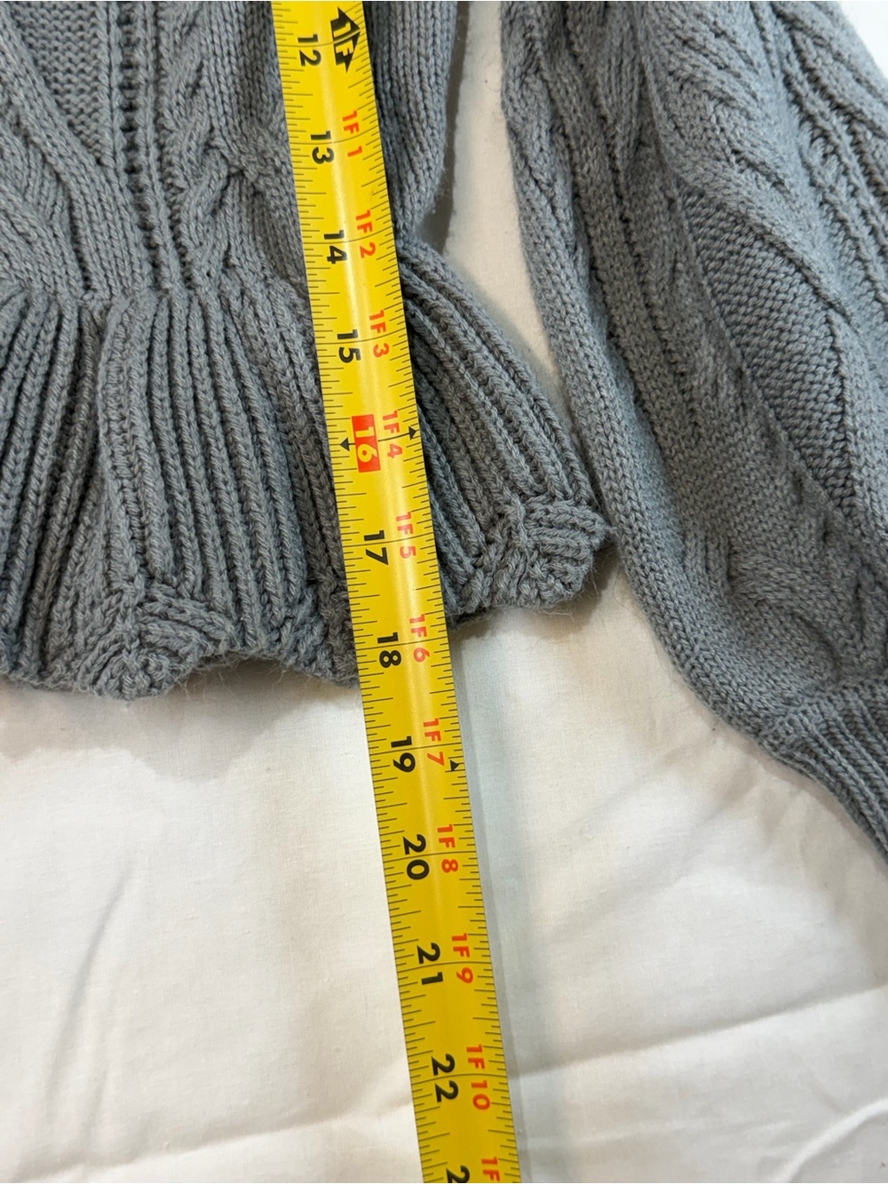 Chelsea&Violet Girls Cable Knit Sweater grey - Picture 5 of 8